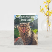 あなたの悪い自分に突き動かされようカード カード (黄色い花)