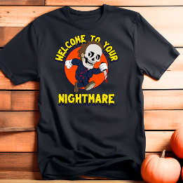 あなたの悪夢へようこそ スカル ハロウィン Tシャツ