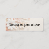 あなたの悲しみと祈あなたの為に分け スキニー名刺 (裏面)