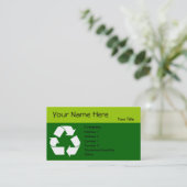 あなたの情報のリサイクルの名刺 名刺 (スタンド正面)