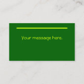 あなたの情報のリサイクルの名刺 名刺 (裏面)