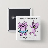 あなたの情熱ボタンへのダンス 缶バッジ (正面&裏面)