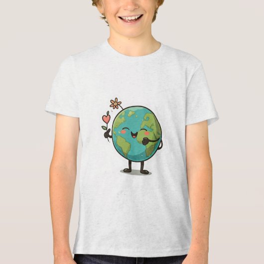 あなたの惑星を愛する トライブレンドＴシャツ (正面)