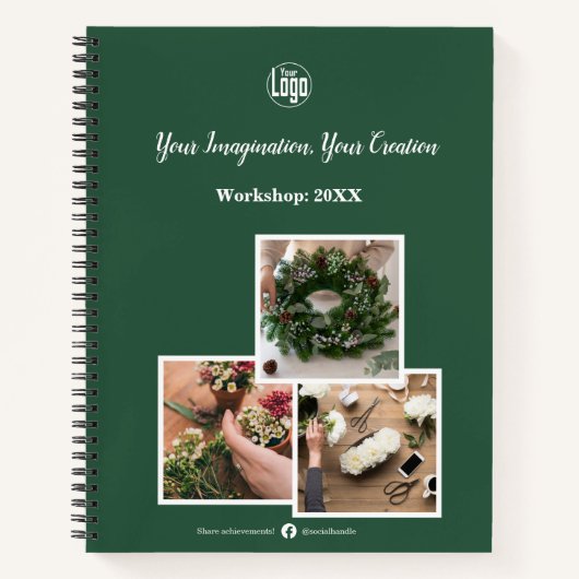 あなたの想像力、あなたの創造 – 花屋の店 ノートブック (正面)