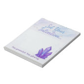 あなたの意図をクリスタルをテーマにしたパステルに設定 ノートパッド (回転)