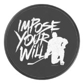 あなたの意志を押し付ける(ホッケー) アイスホッケーパック (正面)