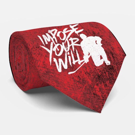 あなたの意志を押し付ける（ホッケー） ネクタイ (ロール)