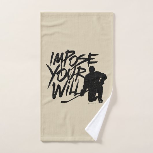 あなたの意志を押し付ける（ホッケー） バスタオルセット (ハンドタオル)