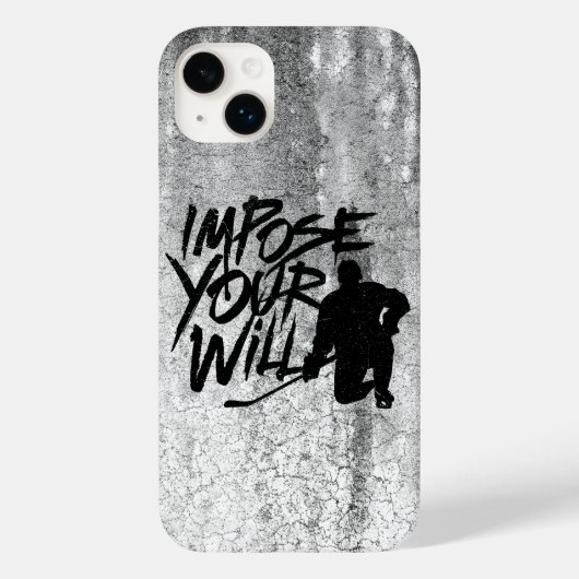 あなたの意志(ホッケー)ケースメイトiPhoneケースを課す Case-Mate iPhoneケース (裏面)