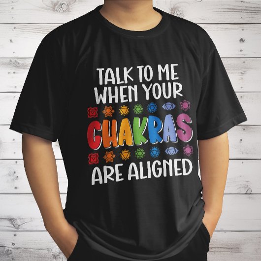 あなたの意見が一致したらチャクラに話しおもしろいて Tシャツ