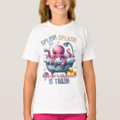 あなたの意見なんてゴミ以下です スプラッシュ Tシャツ (正面)