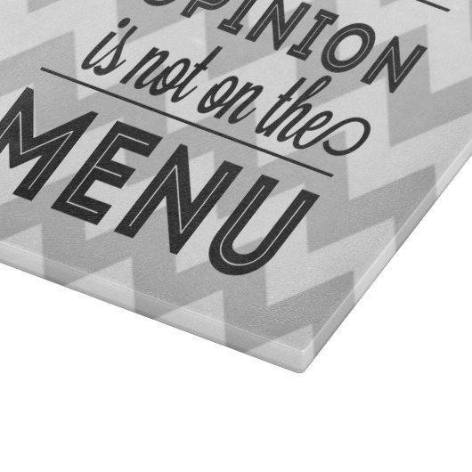 あなたの意見はメニューにない – カッティングボード (角)