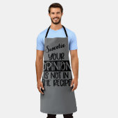 あなたの意見はレシピにない エプロン (着用した状態)