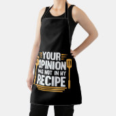 あなたの意見はレシピ調理師シェフ料理 エプロン (インサイチュ)