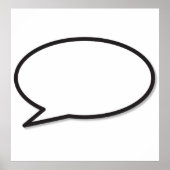 あなたの意見を言ってよまんがのスピーチバブル ポスター (正面)