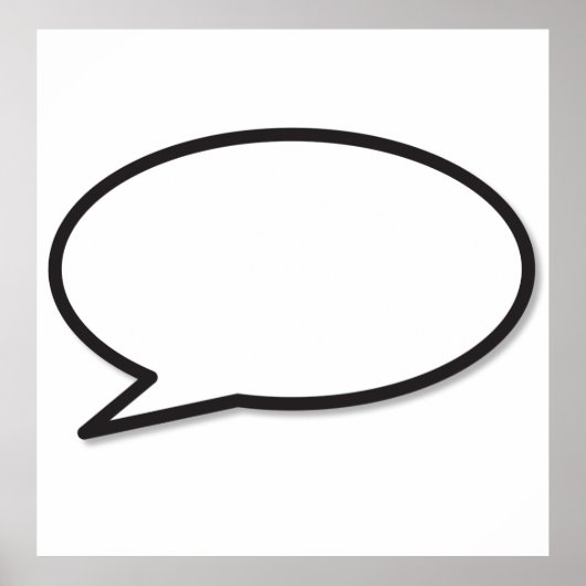 あなたの意見を言ってよまんがの吹き出し ポスター (正面)