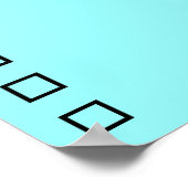 あなたの意見リストおもしろいのポスター署名 ポスター (角)