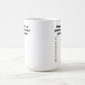 あなたの意見リストの面白いマグカップ コーヒーマグカップ (中央)