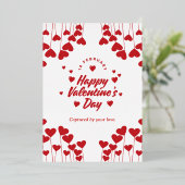 「あなたの愛に魅せられて」- エレガントな現代のバレンタイン 箔シーズンカード (立ち正面)