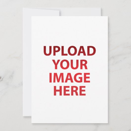 あなたの愛のイメージ写真ロゴをアップロードしてください 招待状 (正面)