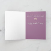 あなたの愛のパグの母の日カードリボン カード (内部)