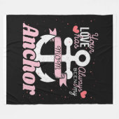 あなたの愛はいつも私の母のいかり フリースブランケット (正面(横))