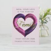 あなたの愛は糸である – 母の日のカード 案内状 (スタンド正面)