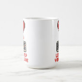 あなたの愛をレベルアップ, レトロピクセルゲームデザイン コーヒーマグカップ (中央)