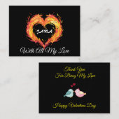 あなたの愛を燃やす ノートカード (正面/裏面)