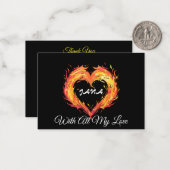 あなたの愛を燃やす ノートカード (正面/裏面インサイチュ)