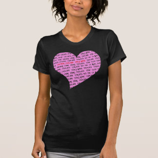 あなたの愛を疑わないハート Tシャツ