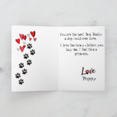 あなたの愛情のあるプードルカードからの幸せな父の日 カード (内部)