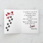 あなたの愛情のあるロットワイラーからの幸せな母の日 カード (内部)