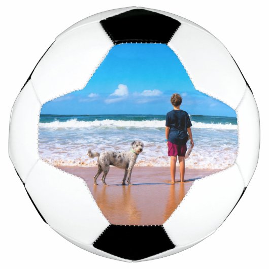 あなたの愛犬の写真入りサッカーボールギフト サッカーボール (正面)