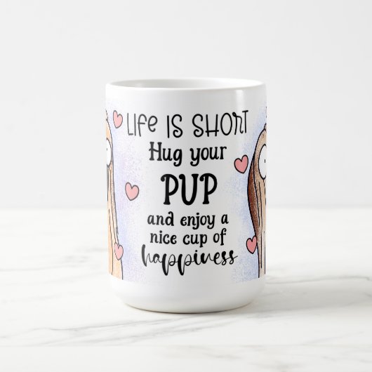 あなたの愛犬をぎゅっと コーヒーマグカップ (中央)