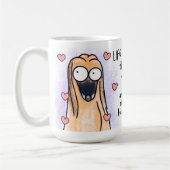 あなたの愛犬をぎゅっと コーヒーマグカップ (左)