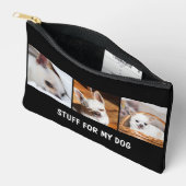 あなたの愛犬チワワカスタムア写真コラージュ文字 アクセサリーポーチ (見開き)