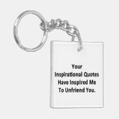 あなたの感動的引用文 キーホルダー (正面左)