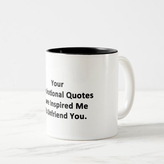 あなたの感動的引用文 ツートーンマグカップ (正面右)