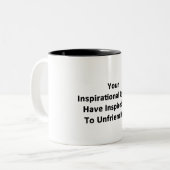 あなたの感動的引用文 ツートーンマグカップ (正面左)