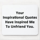 あなたの感動的引用文 マウスパッド (正面)