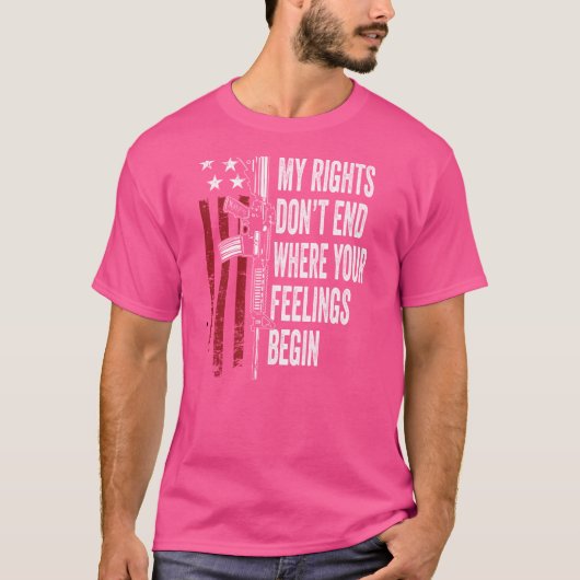 あなたの感覚が始まる場所で私の権利は終わらない – オン Tシャツ (正面)
