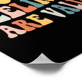 あなたの感覚は有効なかわいいレトロメンタルヘルスA ポスター (角)