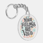 あなたの感覚は有効なメンタルヘルスサポートである キーホルダー (正面左)