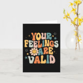 あなたの感覚は有効なメンタルヘルス問題Ment カード (黄色い花)