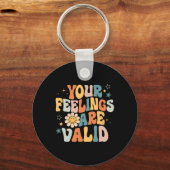 あなたの感覚は有効なメンタルヘルス問題Ment キーホルダー (正面)