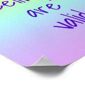 あなたの感覚は有効なレインボーポスター ポスター (角)