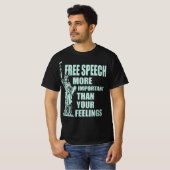 あなたの感覚よりも重要な無料スピーチ Tシャツ (正面フル)