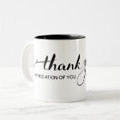 "あなたの感謝の"マグありがとう ツートーンマグカップ (正面左)