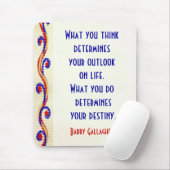 あなたの態度のやる気を起こさせるな引用文のマウスパッド マウスパッド (マウス)